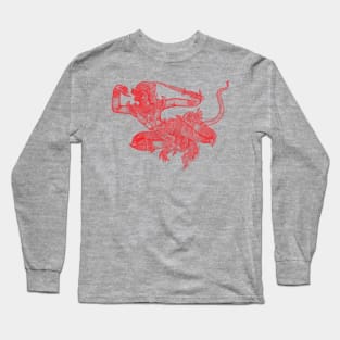 Hanuman Illustration Long Sleeve T-Shirt